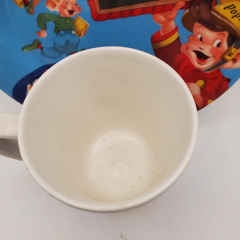 Vintage Kellogg's Rice Crispies Mug and Plate Set‎ Snap Crackle Pop